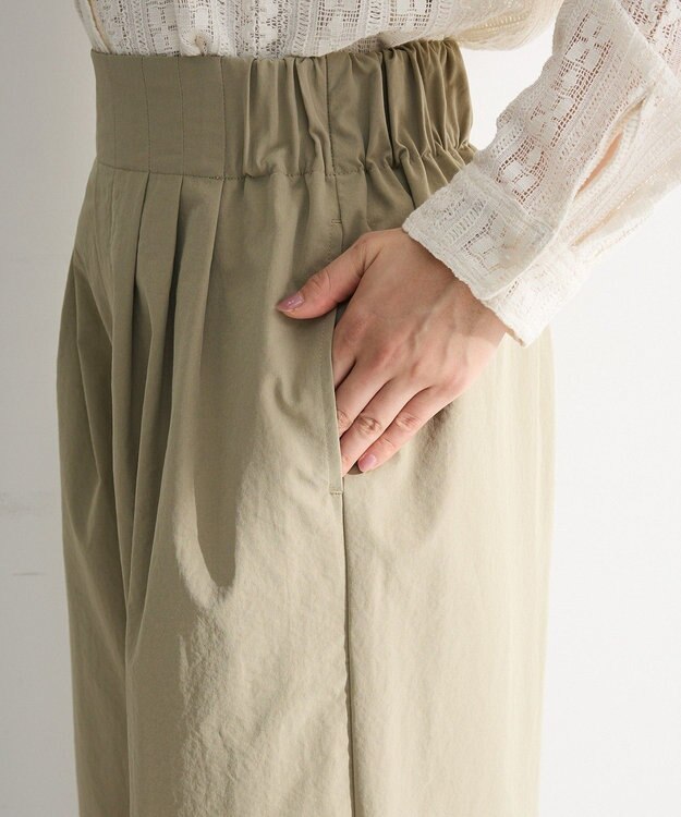 Green Parks ツータックイージーパンツ Khaki