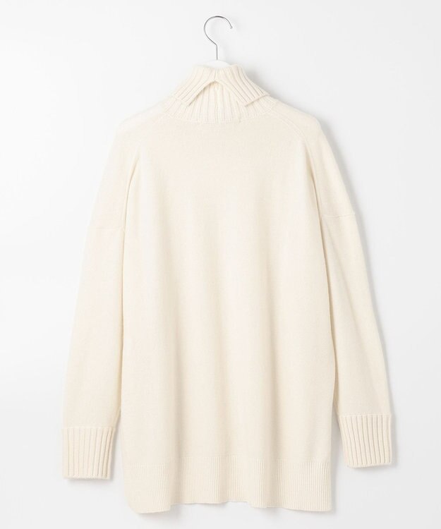 自由区 【洗える・Sサイズ有】ピュアカシミヤ タートルネックニット (検索番号:JL26) ホワイト系