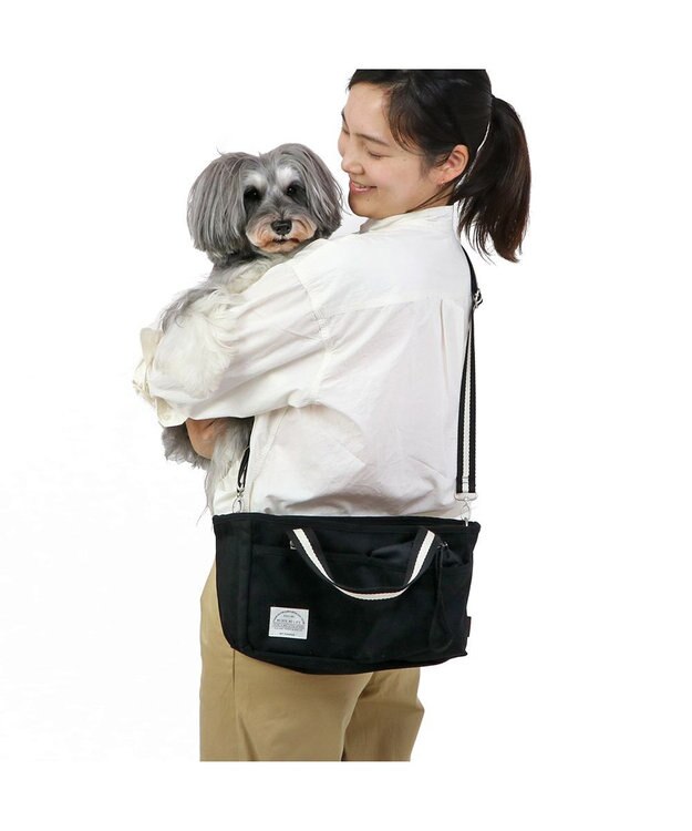 PET PARADISE ペットパラダイス お散歩 バッグ ショルダー 《ブラック》 ブラック