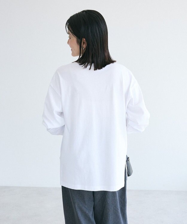 CRAFT STANDARD BOUTIQUE ワンポイント刺繍長袖チュニック White