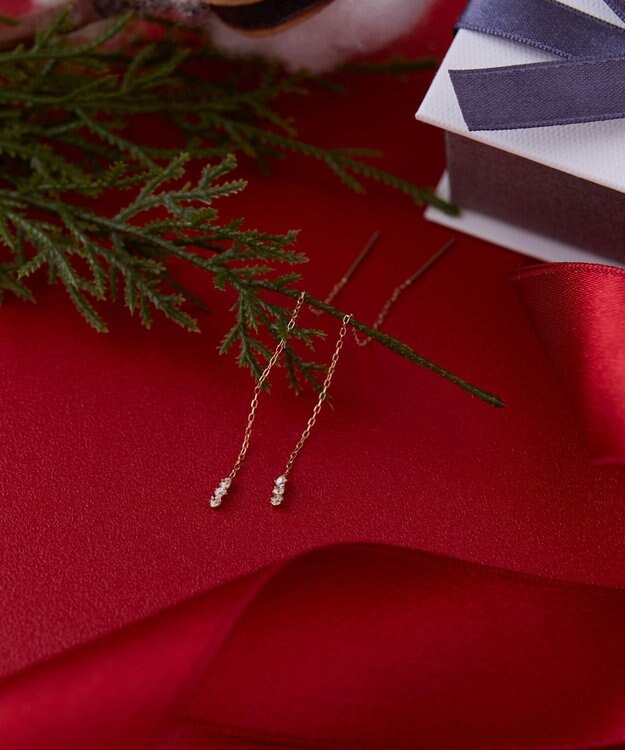 Phoebe 【K10】スウィングビジューアメリカンピアス ゴールド