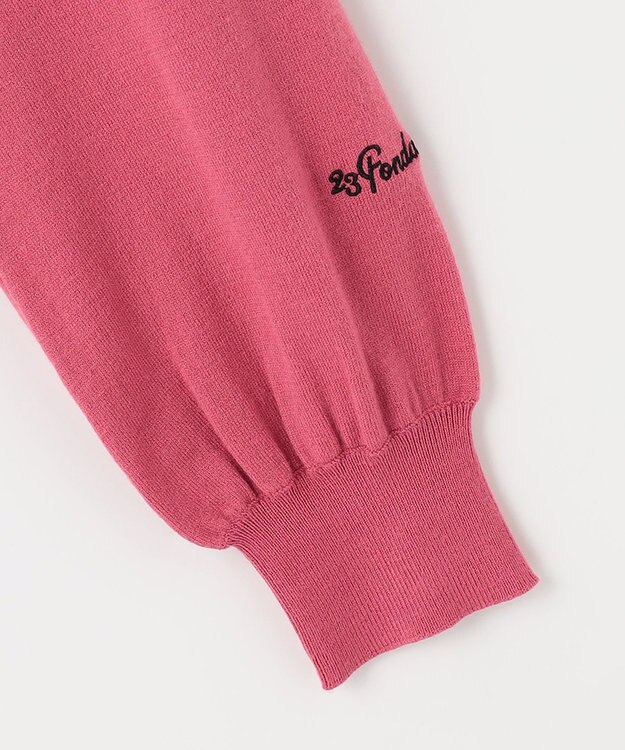 23区GOLF 袖コンシャスで華やかさを添えて◎【23Fondation/WOMEN】タートルネック カラーニット ピンク系