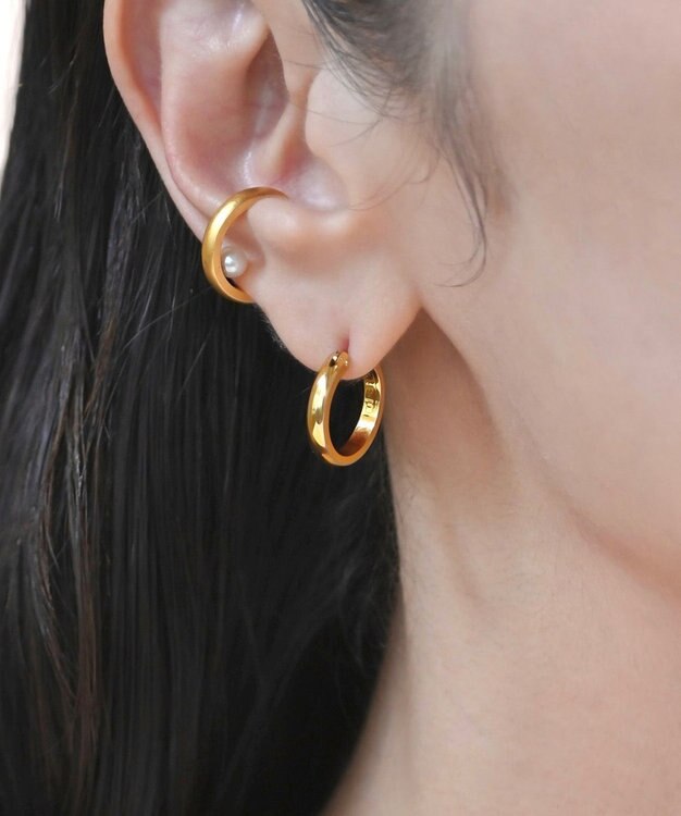 susui 【pearl doughnut】イヤカフ (YGMAT) イエローゴールド/マット