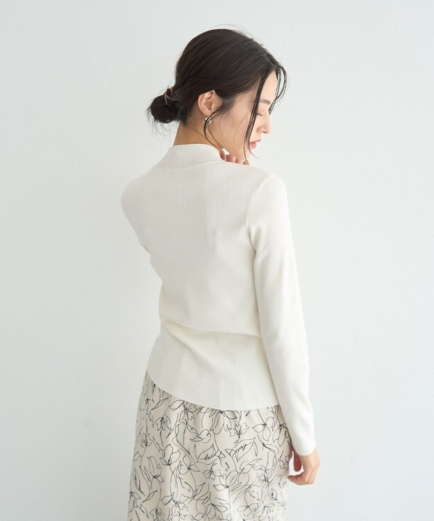 YECCA VECCA ハイネックリブニット Ivory