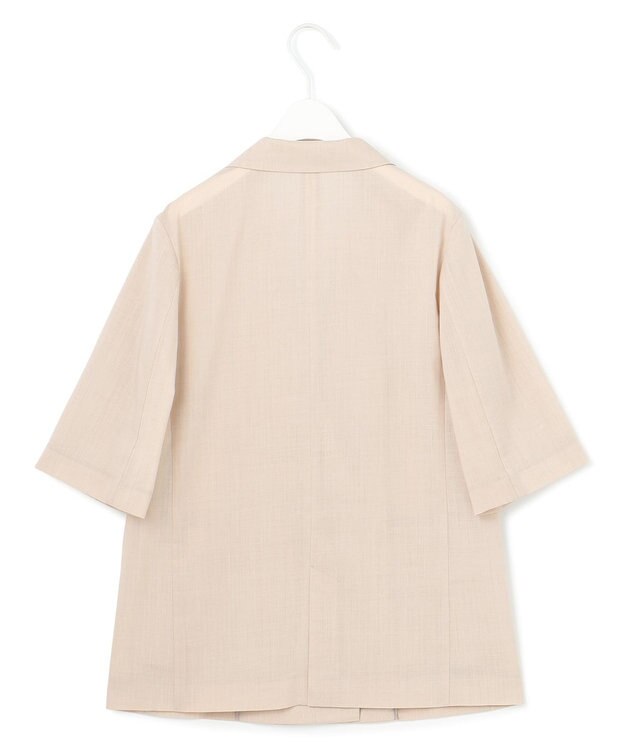 ICB L 【洗える】Peラミーシアータフタジャケット ベージュ系