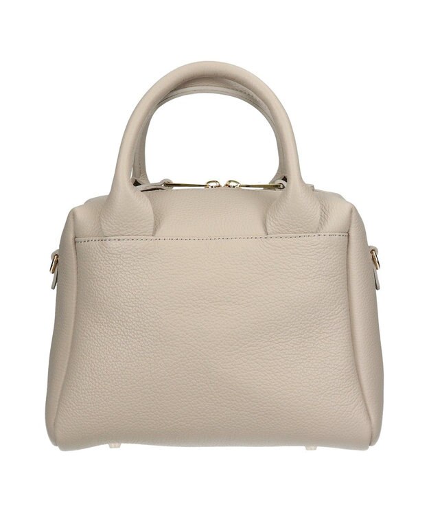 INTER-CHAUSSURES 【CHRISTIAN VILLA】ベーシックレザーハンドバッグ アイボリー