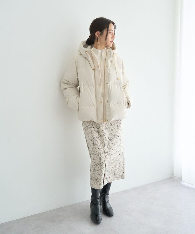 YECCA VECCA ハイネックリブニット Ivory