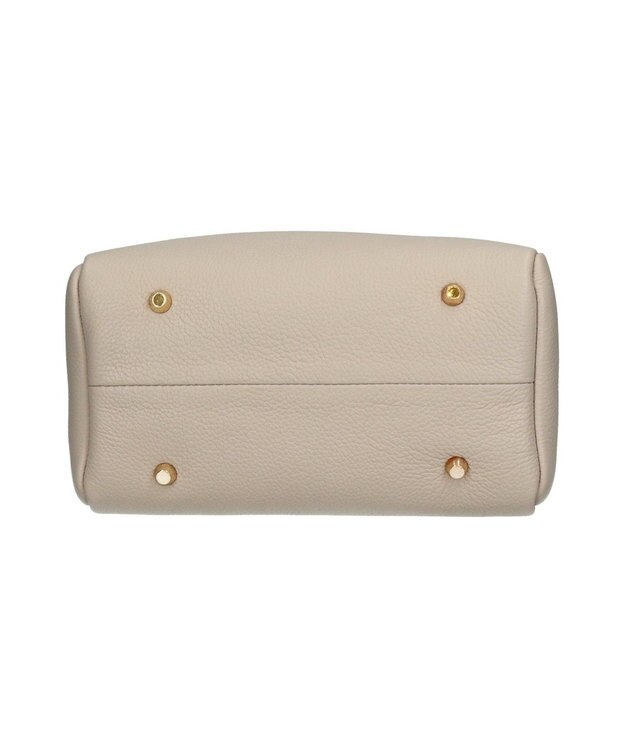 INTER-CHAUSSURES 【CHRISTIAN VILLA】ベーシックレザーハンドバッグ アイボリー