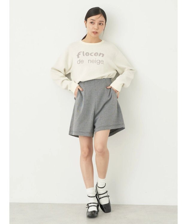 earth music&ecology ショートパンツ（千鳥柄） Hounds Tooth