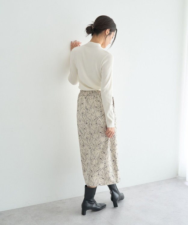 YECCA VECCA ハイネックリブニット Ivory