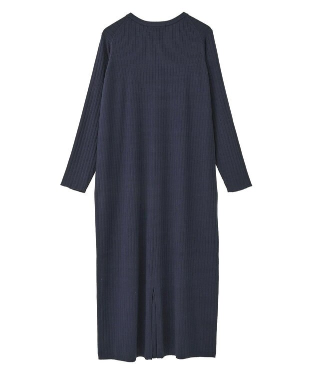 AMERICAN HOLIC バイパチリブヘンリーニットワンピース Navy