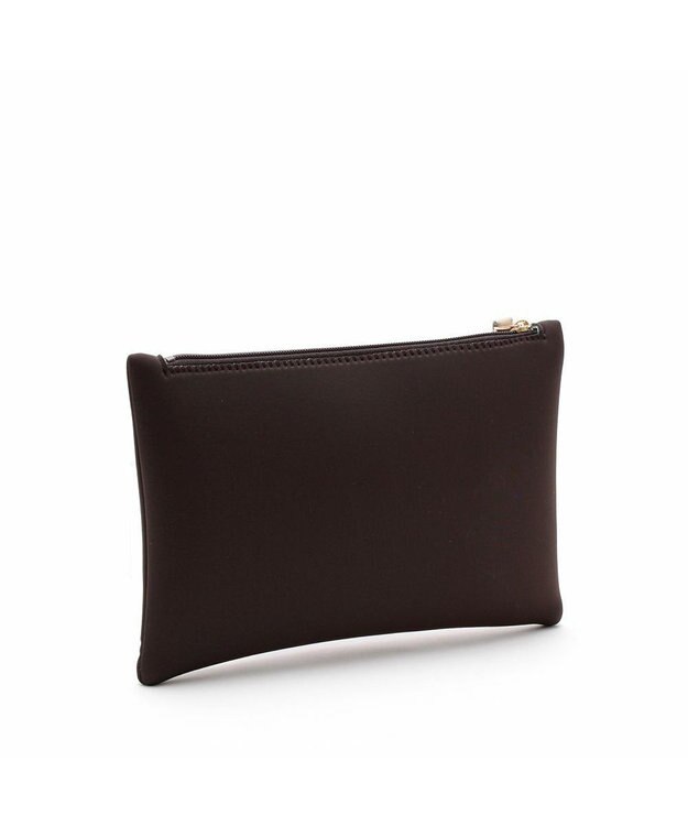 A.D.M.J. 【魔法の様に軽い】マジックライト/イタリアンファブリックステッチ刺しゅうフラットポーチ2セット(S・M) マルーン