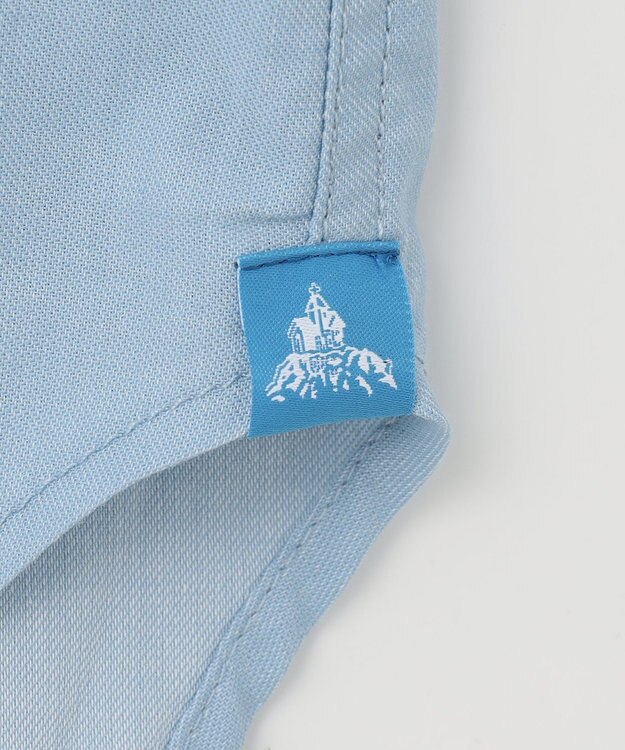 SHARE PARK MENS 【UVカット・撥水・ストレッチ】イージーデニムレギュラーカラーシャツ サックスブルー系