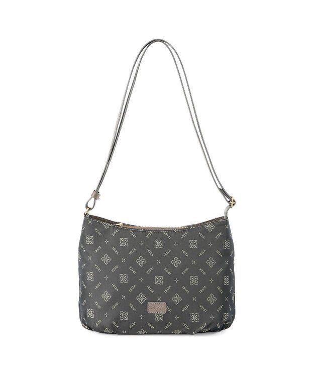 IBIZA モノグラムナイロン　ショルダーバッグ ダークグレー