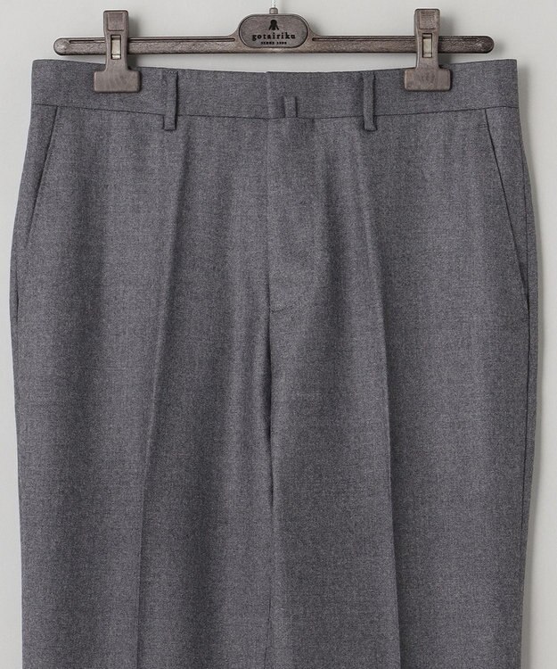 GOTAIRIKU 【尾州】サキソニーストレッチ パンツ_ノータック ライトグレー系