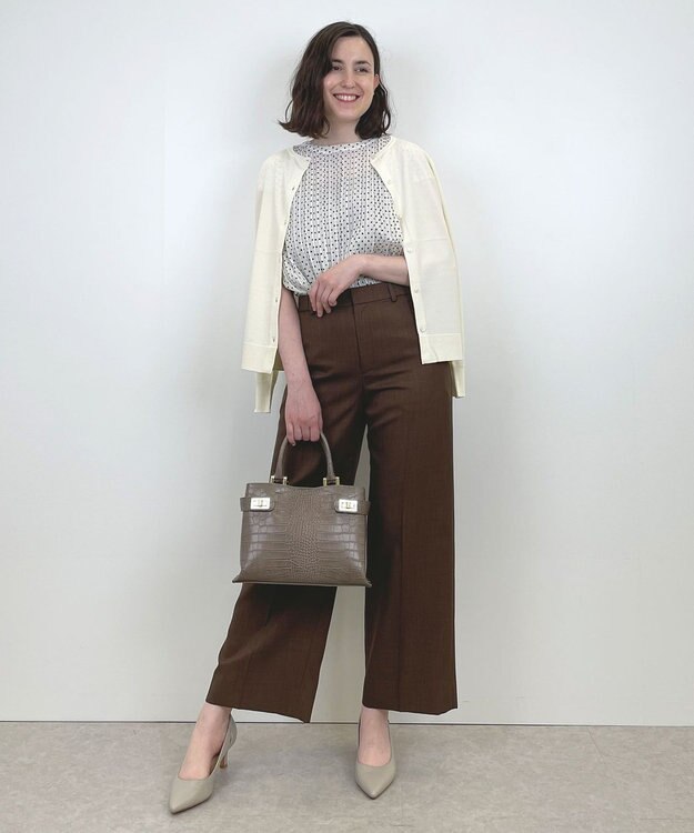 自由区 【WEB限定】ニットカーディガン×ブラウス セット アイボリー系8