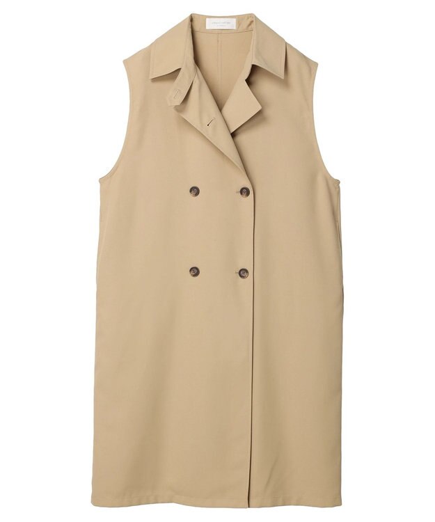 Green Parks トレンチロングジレ Beige