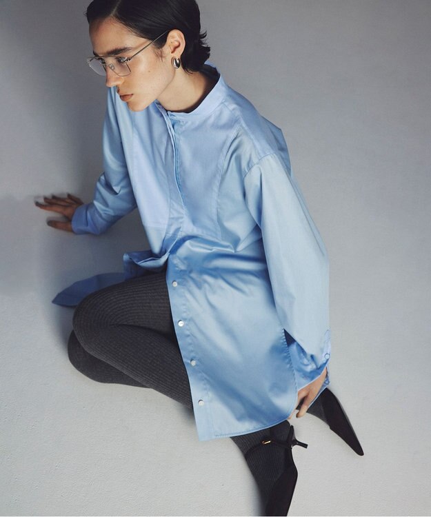 uncrave ブロードクロス ドレスシャツ サックス