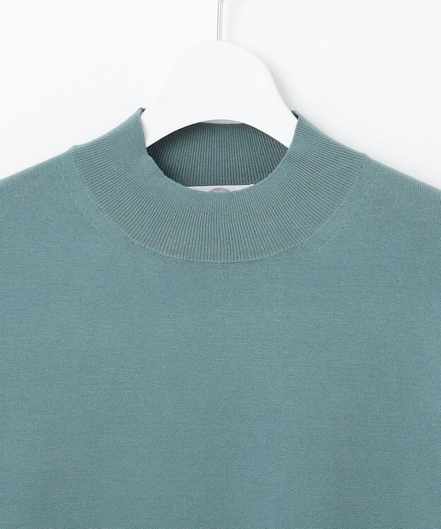 J.PRESS LADIES L 【洗える】PRINCE ハイネック ニット ミントグリーン系