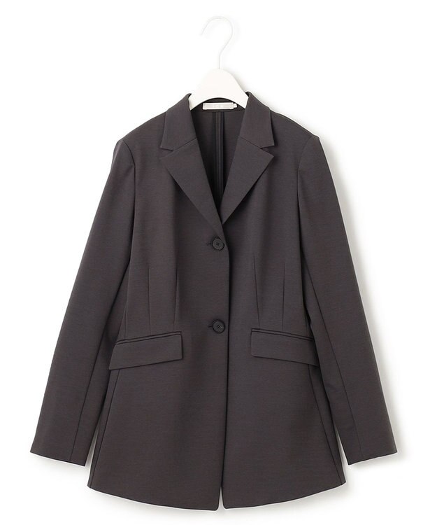 ICB L 【セットアップ対応】コットンコンプレッシャー テーラードジャケット ミディアムグレー系