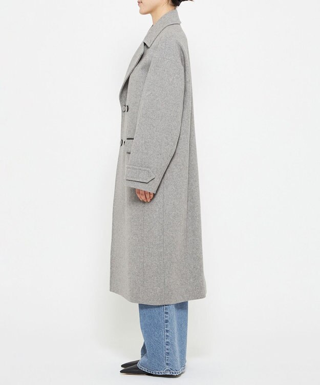 uncrave ロング チェスターコート（uncrave WHITE） ライトグレー