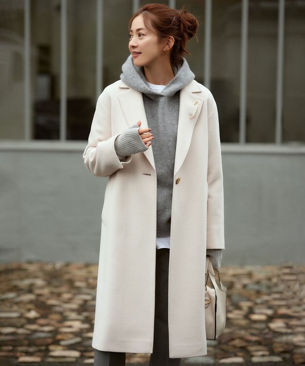 23区 ピュアカシミヤ アーム ウォーマー ライトグレー系