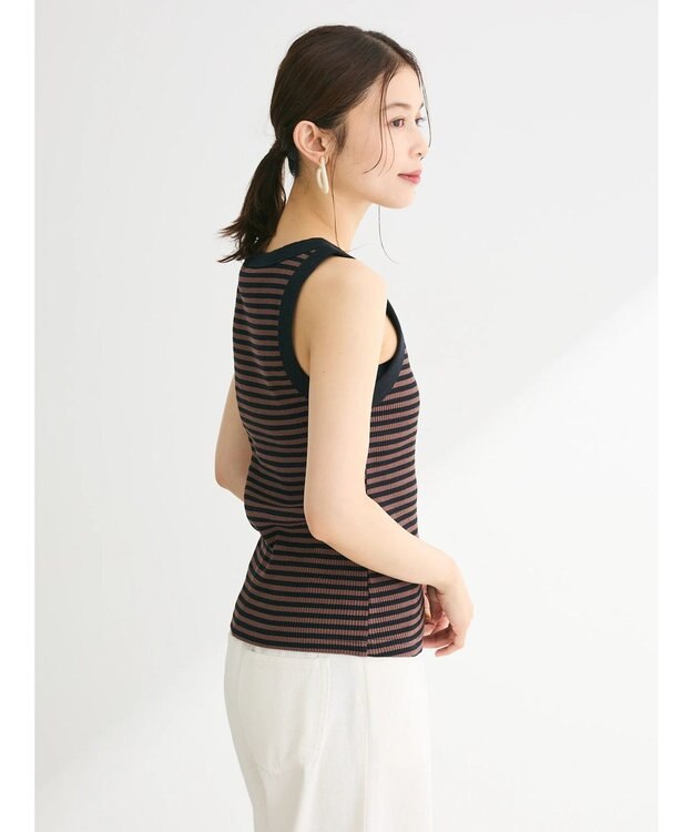Green Parks ・ＳＵＧＡＲ　ＳＰＯＯＮ　ボーダーアメスリタンクトップ Black