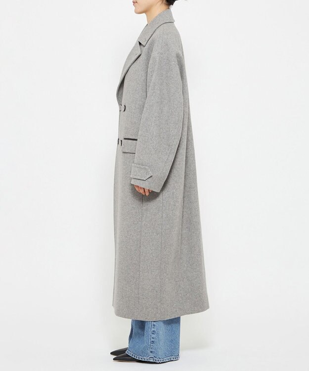 uncrave ロング チェスターコート（uncrave WHITE） ライトグレー