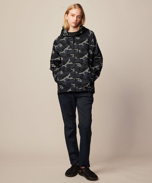 JOSEPH ABBOUD MOUNTAIN 【ストレッチ/軽量/撥水/ポケッタブル】エンボスカモフラージュ パーカー ネイビー系6