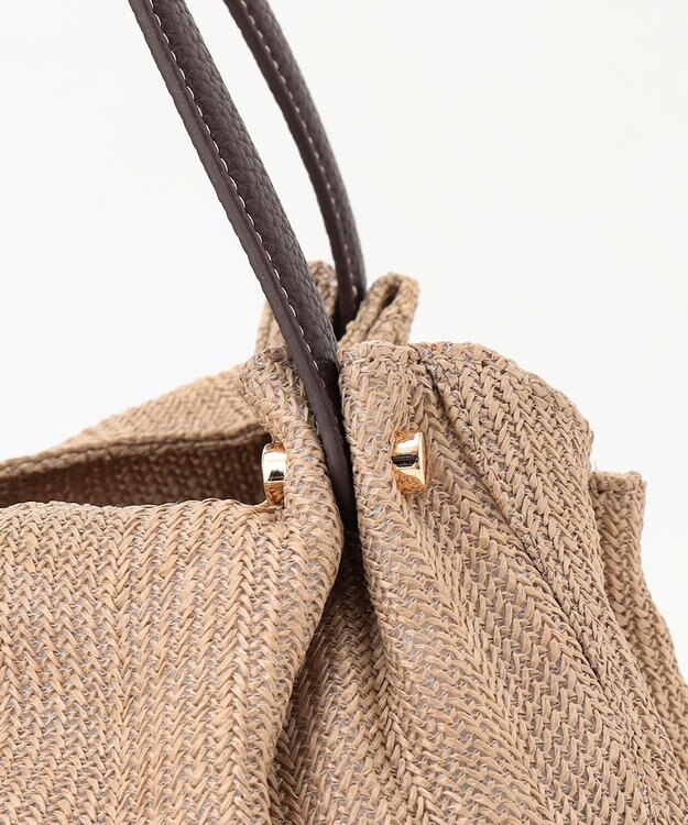 LA BAGAGERIE かごバッグ風 2wayサマートート グレージュ