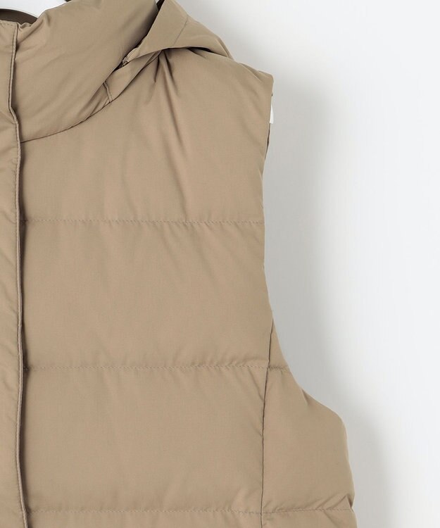 J.PRESS LADIES S ブラッシュドマルチポリ ダウンベスト キャメル系