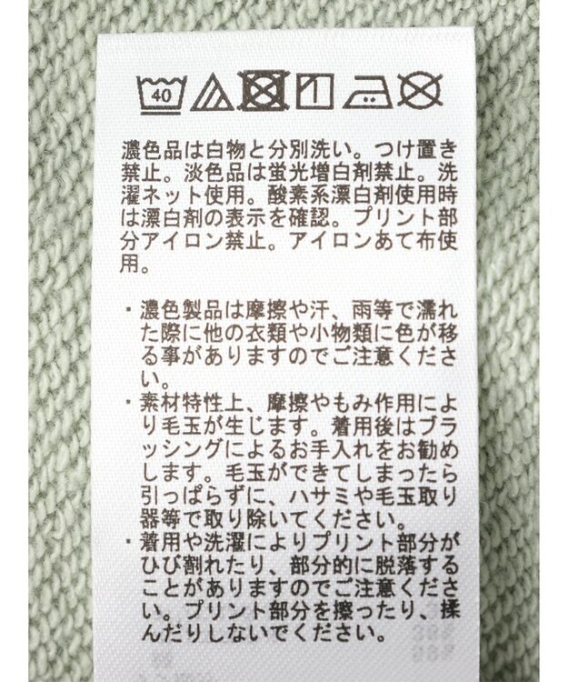 earth music&ecology アソートロゴスウェット Mint