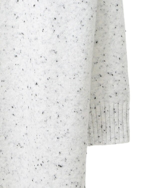 CRAFT STANDARD BOUTIQUE 洗える/ハイネックネップニットワンピース White