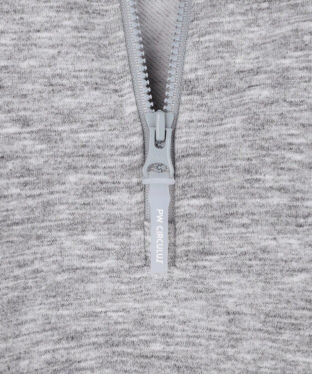 PW CIRCULUS 【WOMEN】ハーフジップ 裏毛スウェットトップス ゴルフウェア レディース グレー系