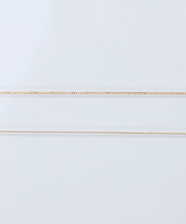 Phoebe 【K10】シャインリンクベネチアンチェーンネックレス/全長:37cm+3cm ゴールド