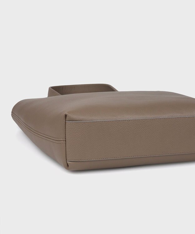 Paul Smith ダブルフェイスレザー トートバッグ グレイッシュベージュ