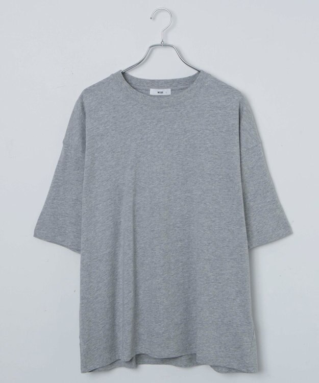 WEGO 【ユニセックス着用ITEM/綿100％/SMLXLサイズ】ビックコットンT 杢グレー