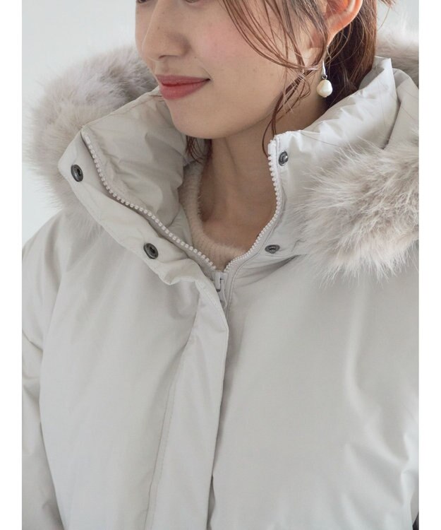 Te chichi 【宮本茉由着用】フードショートダウンジャケット Ｓグレー