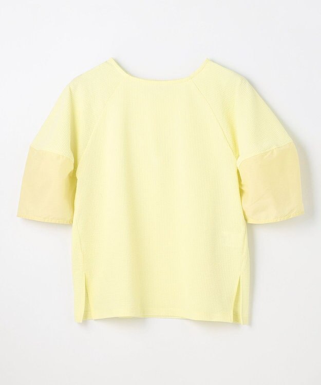 ANY L 【洗濯機可】サッカーランタンスリーブプルオーバー イエロー