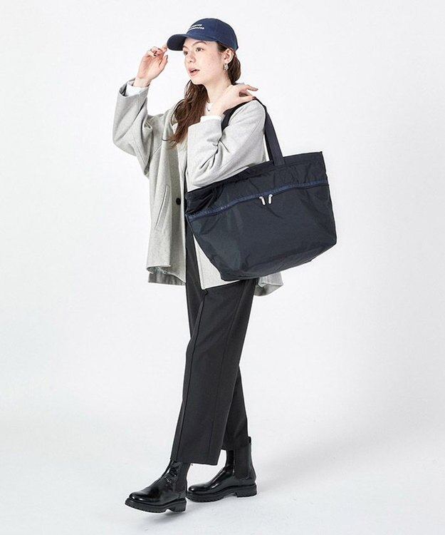 LeSportsac CARLIN ZIP TOP TOTE BAG/ディープシーブルー ディープシーブルー