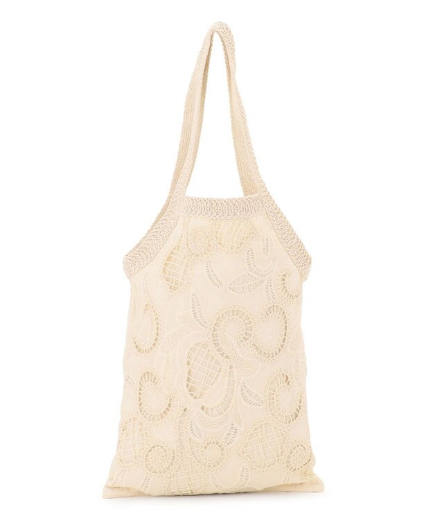 23区 【先行予約】コットンレース トートバッグ ベージュ系