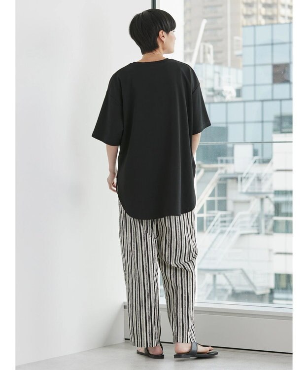 AMERICAN HOLIC 抗菌防臭　Ｄａｉｌｙ！　裾ラウンドカットチュニック1 Black