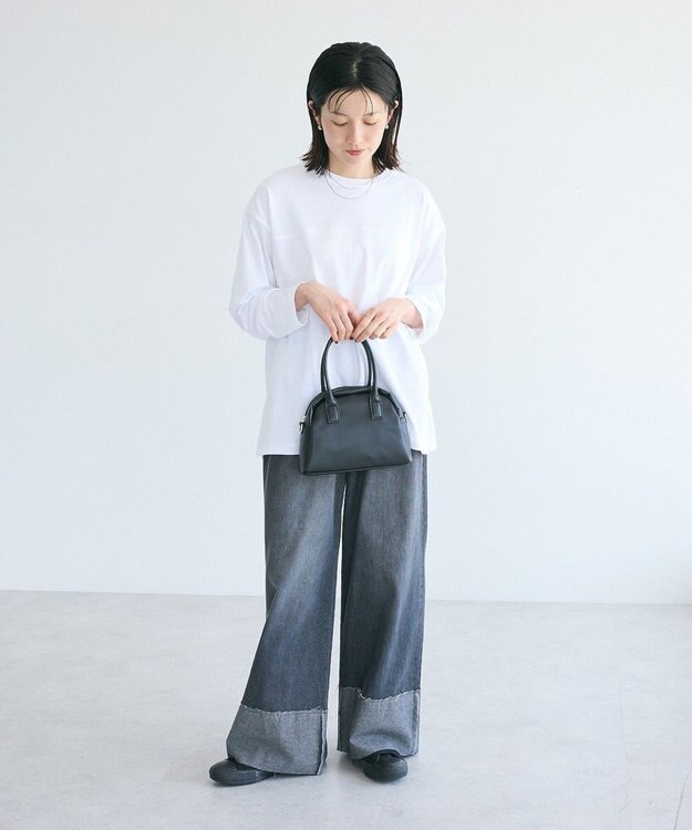 CRAFT STANDARD BOUTIQUE ワンポイント刺繍長袖チュニック White