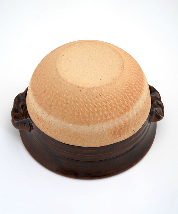 たち吉 【たち吉】伊賀飛びカンナごはん鍋（飴釉）〈１個〉伊賀焼 ブラック