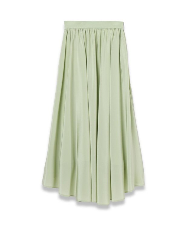 JOSEPH 【洗える】クレープ ド ソワ　ミディスカート Matcha
