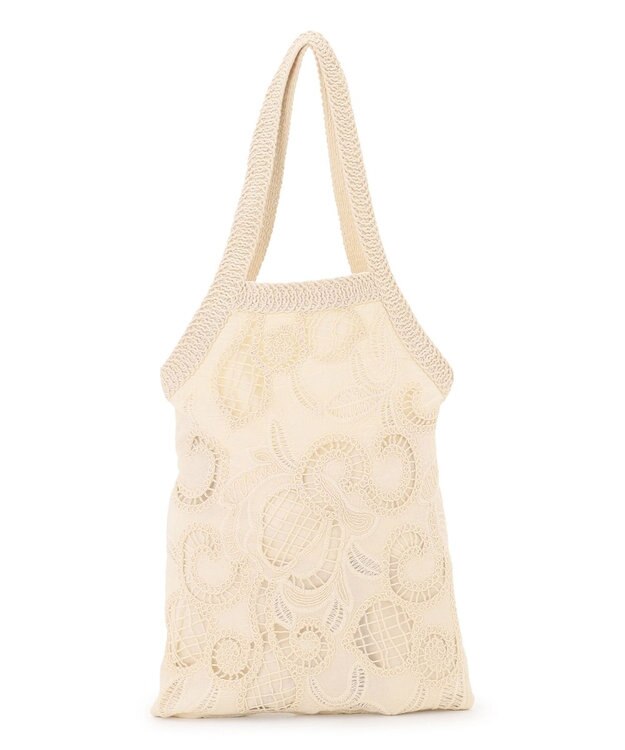 23区 【先行予約】コットンレース トートバッグ ベージュ系