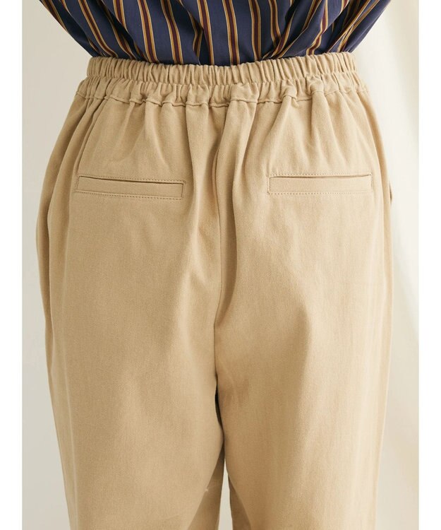 CRAFT STANDARD BOUTIQUE 綿ピーチ綺麗シルエットパンツ Beige