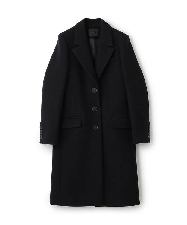 JOSEPH ウールコート　シングルブレストコート Black