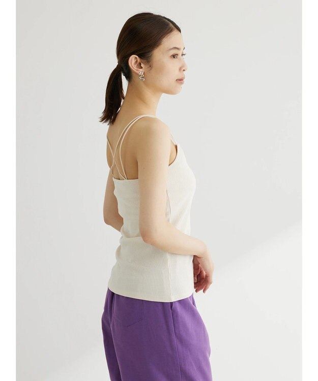Green Parks カップ付きマルチストラップキャミ Light Beige