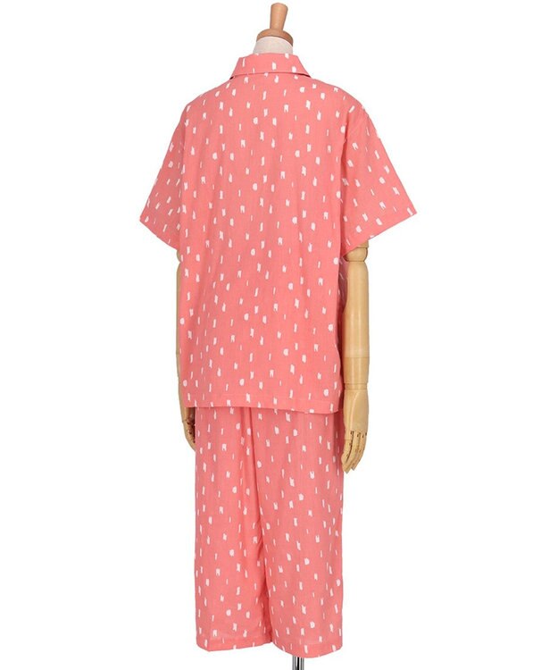 ワコール／睡眠科学 パジャマ 5分袖 半袖 8分丈 綿100%(本体) 【SOU・SOU（R）】 レディース YDT162 睡眠科学／ワコール ロマンピンク